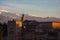 Sunset view of the Alhambra from San Nicolas viewpoint