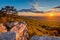 Sunset view from Annapolis Rocks, along the Appalachian Trail on South Mountain, Maryland