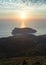 Sunset view of Assos peninsula (Greece, Kefalonia).