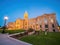 Sunset view of the beautiful Wyoming State capitol building