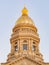 Sunset view of the beautiful Wyoming State capitol building