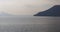 Sunset view on benidorm coast 4k from