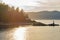 Sunset view of Bowen Island in the west coast of Vacouver, BC, C