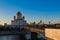 Sunset view of Cathedral of Christ the Savior