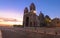 The sunset view of the cathedral of Marseille, Sainte-Marie-Majeure, also known as La Major.