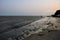 Sunset view of Chandipur beach.