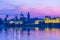 Sunset view of cityscape of Italian town Mantua