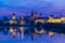 Sunset view of cityscape of Italian town Mantua