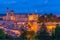 Sunset view of the cityscape of Urbino, Italy