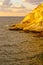 Sunset view of the cliffs of Rosh HaNikra