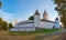 Sunset view of the Fortified Evangelical Church in Harman, Roman