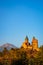 Sunset view of Gremi fortress in Kakheti region, Georgia