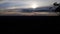 sunset view from a height of 1000 meters above sea level