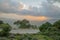 Sunset view of the Jezreel Valley from Mount Tabor