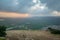 Sunset view of the Jezreel Valley from Mount Tabor