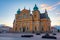 Sunset view of Kalmar cathedral in Sweden