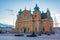 Sunset view of Kalmar cathedral in Sweden