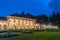 Sunset view of Kurhaus in German spa town Baden Baden