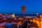 Sunset view of landscape of Alfama district with Sao Estevao church in Lisbon, Portugal