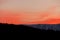 Sunset, view of Maiella mountain, Abruzzo, Italy