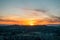 Sunset view from Mount Rubidoux in Riverside, California