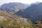 Sunset view in the mountains of Jebel Akhdar, close to Sayq, Oman