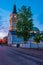 Sunset view of Oulu cathedral in Finland