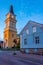 Sunset view of Oulu cathedral in Finland