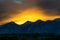 Sunset view over the San Francisco peaks in Northern Arizona 2