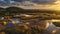 Sunset view at Patara Beach and Ancient Lycian Harbor