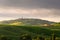 Sunset view of Pienza