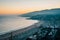 Sunset view from The Point at the Bluffs, in Pacific Palisades, Los Angeles, California