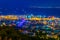 Sunset view of port of Haifa, Israel