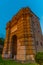 Sunset view of Porta Pia in Italian town Ancona