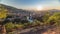 Sunset view of Sarajevo from most popular panoramic spot in Sarajevo time lapse.