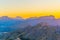 Sunset view of Serra Tramuntana mountains, Mallorca, Spain