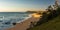 Sunset view of Shelly Beach at Caloundra, Sunshine Coast