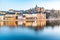 Sunset view of Soder malastrand waterfront in Stockholm, Sweden