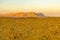 Sunset view towards Mount Ardon, in Makhtesh crater Ramon