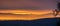 Sunset view towards San Francisco bay as seen from the summit of Mt Diablo