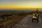 Sunset view from the trail towards Gush Dan, Migdal Tsedek