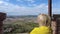 sunset on vineyards of Montepulciano