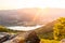 Sunset in Wachau Valley with Danube River, Austria