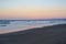 Sunset on Waiotahe Beach, a popular beach holiday destination near Opotiki, Bay of Plenty