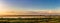 Sunset on wetlands