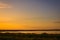 Sunset on wetlands