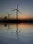 Sunset Wind Turbines