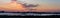 Sunset Wooden Catwalk Panorama