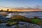 Sunset at Ytre Hvaler, a national park in Norway