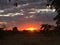 Sunset on a Zimbabwean farm